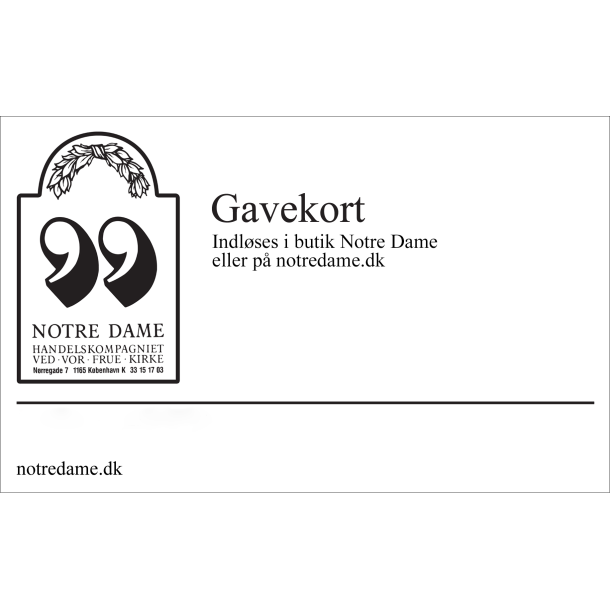 Gavekort - Til butik eller webshop