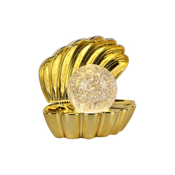 Lampe ''Coki'' - guldfarvet/blank