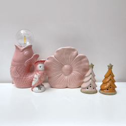 LED lampe "Poisson" - rosa