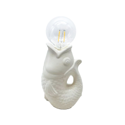  LED lampe "Poisson" - Hvid