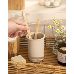 Tandkrus - sandfarvet emalje