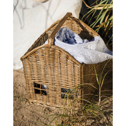 Quilt tppe smalle striber - lysebl