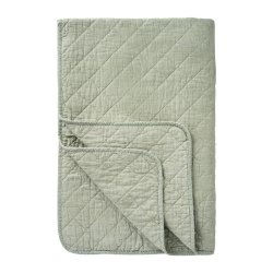 Quilt tppe smalle striber - grn