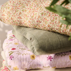 Quilt tppe - orange blomster