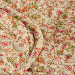 Quilt tppe - orange blomster