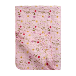 Quilt tppe - lyserd med blomster