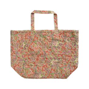 Quiltet taske - orange paisley
