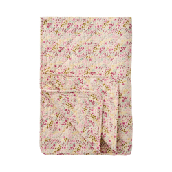 Quilt t�ppe - med multifarvede blomster