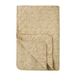 Quilt tppe - lysegul med blomsterranker