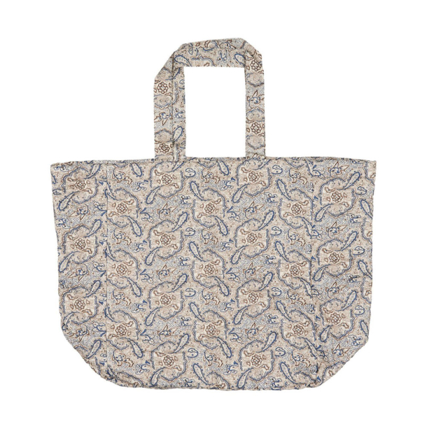 Quiltet taske paisley - bl