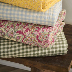 Quilt tppe - med grnne tern