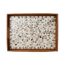 Bakke rattan "Leaf" - rektangulr