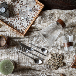 Bakke rattan "Leaf" - rektangulr