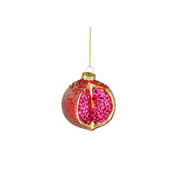 Glasornament - granatble