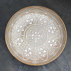 Pastatallerken ''Isa'' - gr�n/brun