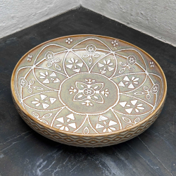 Pastatallerken ''Isa'' - gr�n/brun