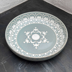 Pastatallerken ''Isa'' - bl�/gr�n