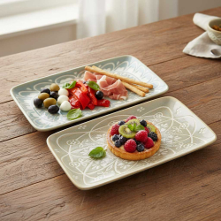 Serveringsfad ''Isa'' - bl�/gr�n