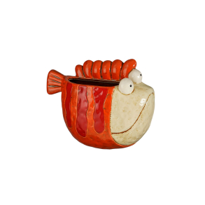 V�gvase af keramik - fisk