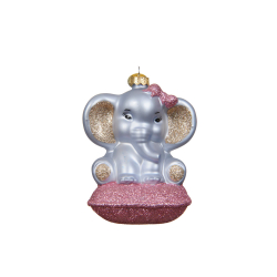 Glasornament - baby elefant