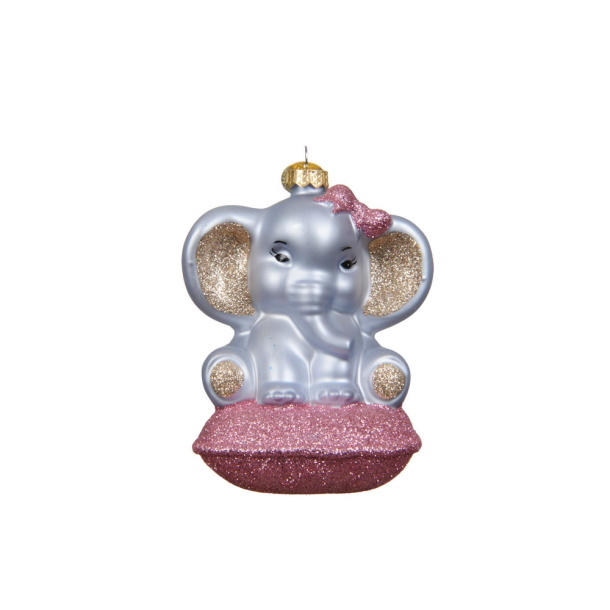 Glasornament - baby elefant