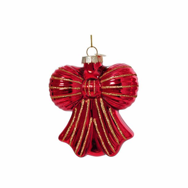 Glasornament sl�jfe - blank r�d