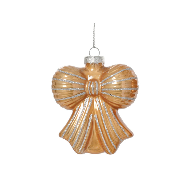 Glasornament sl�jfe - blank cognac