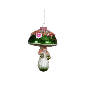 Glasornament - Mushroom - grn