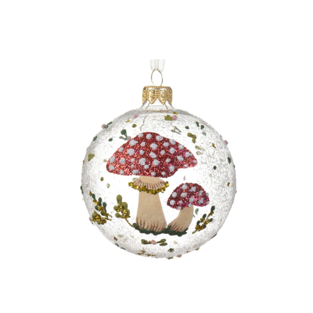 Glaskugle Mushroom - klar