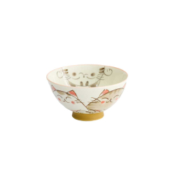 Rice bowl "Kawaii" Neko - hvid 