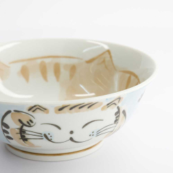 Japansk sk�l "Kitty" lysebl� - stor