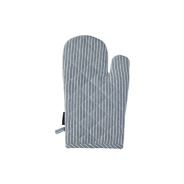 Grillhandske - dobbeltstribe - m�rkebl�