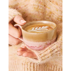 Stentjskrus "Trosa" - rosa/brun