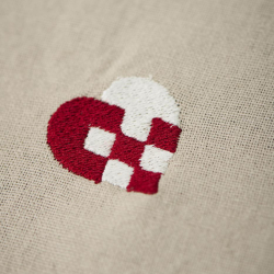 Stofserviet "Tradition" - julehjerte