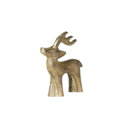 Rensdyr figur i metal - antik messinglook