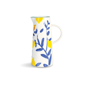 Kande - hvid m. citroner og bl blade