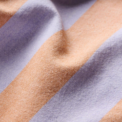 Viskestykke "Linus" - lilla/brune brede striber