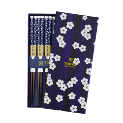 Spisepinde "Blue plum" - 5 st