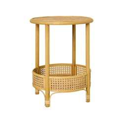 Sidebord rattan - Rund � 39,5 cm.