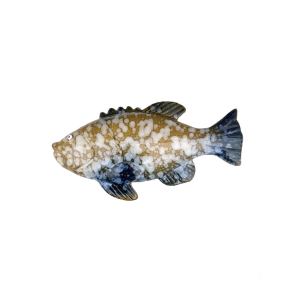 Vgfisk i keramik - Brun