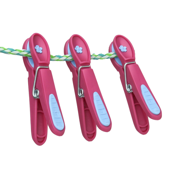 T�jklemme - Ceriser�d med bl� blomst