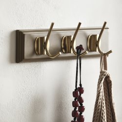 Knagerkke "Edgy" 3 - Mat brun