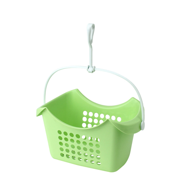 Klemmekurv - Gr�n med hvid hank