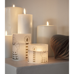 Bloklys - m. pergamentpapir - rd