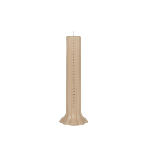 Kalenderlys "Heli" - Walnut