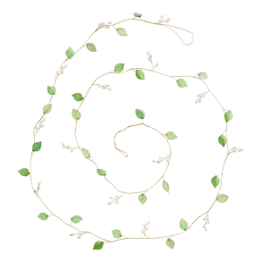 Ranke af metal med grnne blade