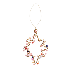 Juleophng af metal - stjerne