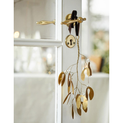 Mistelten antik messing look - 30 cm.