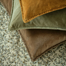 Pudebetr�k velour 50x50 cm. - Truffle