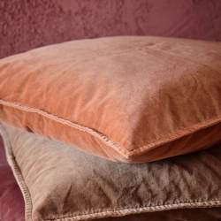 Pudebetr�k velour 50x50 cm. - Sienna